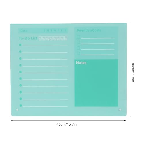 Zunate Acrylic Dry Erase Board Set of 2 - Desktop Calendar and to Do List Planner with Stand for Office, Home & School - Reusable Daily Schedule Memo Board (40 * 30cm) - Image 4