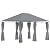 Outsunny 10' x 13' Outdoor Patio Gazebo, Canopy Shelter with 6 Removable Sidewalls & Steel Frame for Garden, Lawn, Backyard & Deck, Gray
