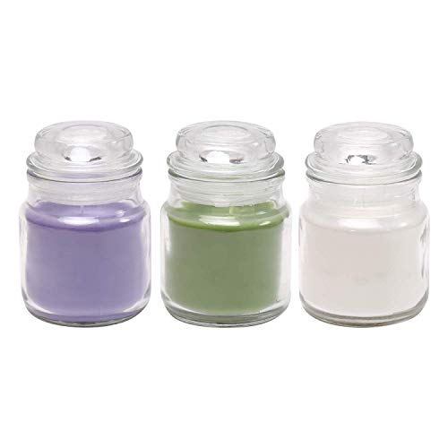 Image of Pure Source India Wax Jar Candle, Pack of 3, Jasmine;Lavender;Lemon Grass