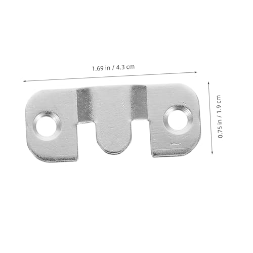 Image of Veemoon 20pcs Interlocking Flush Mount Bracket Hooks for Picture Hanging Heavy Duty Photo Frame Connectors Wall Mount Hardware for Home and Gallery Use
