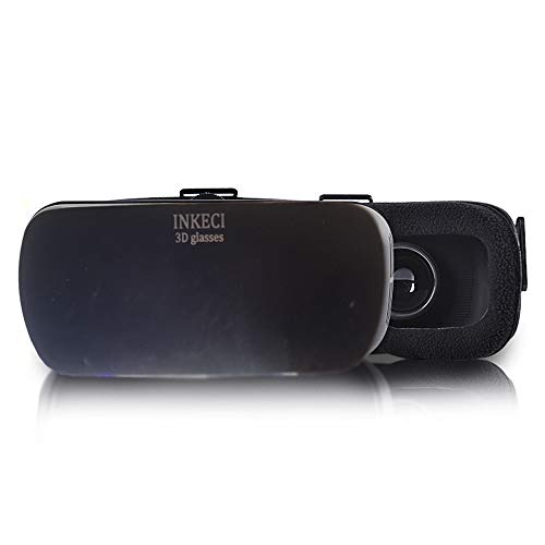 INKECI VR Headset Compatible with iPhone & Android - Limited Edition - Universal Virtual Reality Goggles for Kids & Adults - Your Best Mobile Games 360 Movies w/Soft & Comfortable New 3D VR Glasses