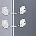 Refrigerator Lock Combination, NewBinn 2 Pack Child Safety Fridge Coded Lock, No Drilling Cabinet Safety Security Lock for Babies, Used in Freezer Doors, Window, Closets, with Strong Adhesive, White Refrigerator Lock Combination, NewBinn 2 Pack Child Safety Fridge Coded Lock, No Drilling Cabinet Safety Security Lock for Babies, Used in Freezer Doors, Window, Closets, with Strong Adhesive, White