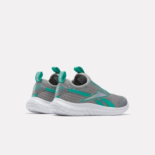 Reebok Mädchen Rush Runner Slip-on Sneaker, Grey3 Unleashedgreen White, 30 EU