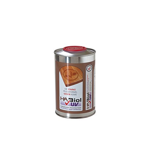 Holzöl Holzpflegeöl HABiol UV 500ml Dose Küchenarbeitsplattenöl Möbelöl Gartenmöbelöl Terrassenöl Arbeitsplattenöl für Innen & Außen