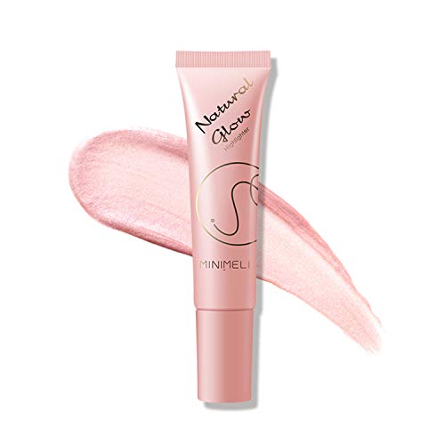 Shimmer Liquid Highlighter Glow, Silky Smooth Illuminating Glow Radiant Highlighting Illuminator Women Makeup for Eye Cheek Face Body Bronzer Contour Highlight (ROSE GOLD-1PC)