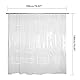 Hosuho Transparenter PEVA Duschvorhang Liner Wasserdicht Durchscheinend Duschvorhang Liner Mit Taschen Transparenter Türvorhang Badezimmer Dusche 180 x 180 cm