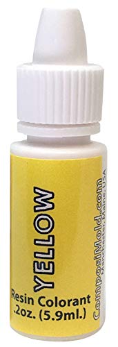 Yellow Epoxy Pigment (Colorant, Dye, Tint) 6cc (0.2 oz.)