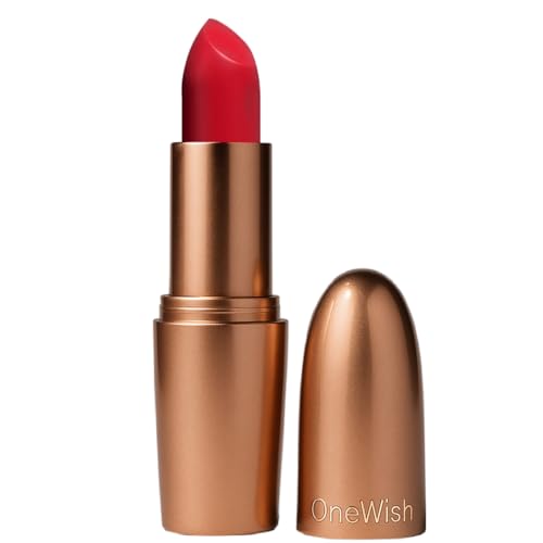 Image of One Wish Creamy Matte Lipstick Long Lasting for Women - Queen of Hearts Shade 10 | Full Coverage | Creamy Formula | No Flaky Lips | No Dryness| High-Pigment |SPF | Vitamin E, Almond Oil & Shea Butter for Moisturising Lip | 8 Hrs Lasting | Smooth Finish | 3.8 gm