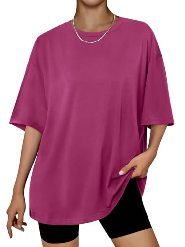 Opiniones de Camisetas y tops para comprar hoy. 48 BIMOZY Camisetas de Manga Corta para Mujer Casual Oversized T-Shirts Summer Crewneck Workout Basic tee Tops (MX/US, Alfa, Chico, Regular, Regular, Rosa)
