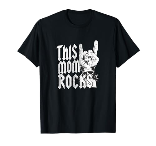 This Mom Rocks Rockhand - Saludo del diablo para el Día de la Madre Camiseta