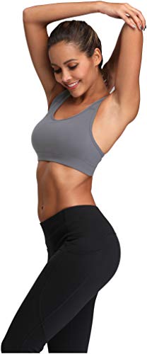 Image of Oalka Women's Racerback Sports Support Workout Running Bras | Oalka Women's Racerback Sports Support Workout Running Bras