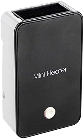 QCLU Mini Fan Heater, 50W Ultra Consumption Low Power Quick Heat, Portable Desktop Small Electric Heater Dryer, ABS Flame Retardant Material Hot Air Heater (Color : Black)