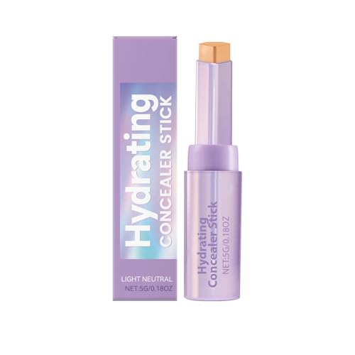 Corrector en Barra Hidratante, 5 g | Cubre completamente ojeras e imperfecciones | Hidratante, no reseca | Acabado mate de larga duración | Tonos claros, pálidos, trigo y oscuros