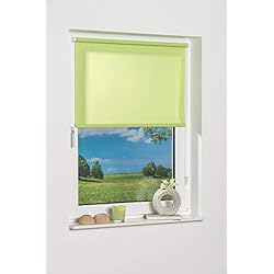 Persianas Chinas Enrollables K de Home 541802 – 1 Klemmfix – Estor de Mini, Verde Luz de día, plástico, 40 x 150 cm, Tela, Verde, 40 x 150