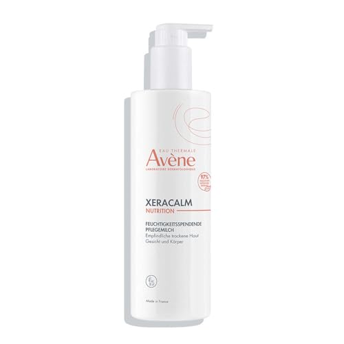 AVÈNE XeraCalm - Nutrition Feuchtigkeitsspendende Pflegemilch - Pflegt, nährt - 48 h* Feuchtigkeit - 97% natürliche Inhaltsstoffe - Hohe Verträglichkeit - Sehr trockene, empfindliche Haut - 400 ml