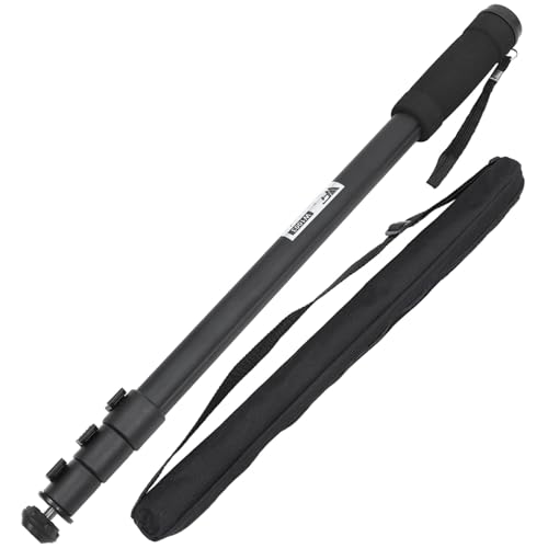 FIXOSHEE Monopode Extensible Alliage Daluminium pour Appareils Photo DSLR et Caméscopes Portable et Compact pour Photographie Extérieur