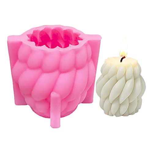Gsrhzd Moule Bougie, Moule Silicone Bougie, 3D Moule Savon, DIY Moules à Bougies En Silicone 3D, pour la Fabrication de Bougies, Savon, Gâteaux, Chocolats, Artisanat, S Cover