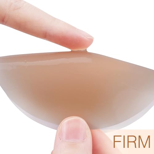 Image of MUQU Nipple Covers Breast - No Show Pasties Reusable Women Sticky Seamless Silicone Breast Covers 2 Pairs Petals