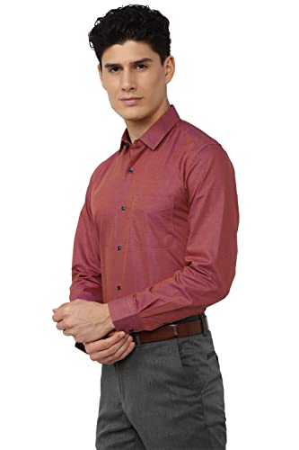 Image of Peter England Men's Cotton Slim Fit Dobby Full Sleeve Formal Shirt