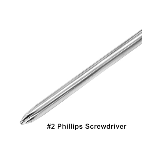 Image of Phillips Screwdriver 8 Inch, Long Screwdriver #2 Extra Long Shaft Cross Head Screwdriver
