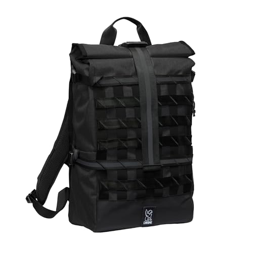 Chrome Industries Barrage 22L Black Roll-Top Backpack...