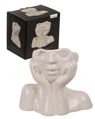 Out of the blue Keramik Vase Face - Einzigartige Gesichtsform als...
