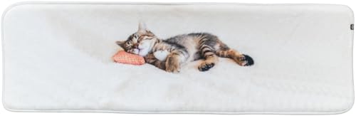 Trixie 37125 Liegematte Nani für Fensterbank, 90 × 28 cm, grau