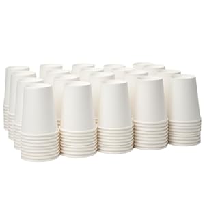 YEEHAW【8 oz 1000 Pack Disposable Paper Coffee Cups, White Hot Cups for Hot Coffee, Hot Liquid, Chocolate, Juice, Hot Beverage Drinkings, Ideal for Cafes, Bistros, Businesses and Family
