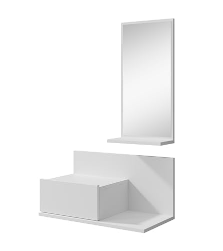 Muebles Auxiliares Recibidor con Espejo Marca MB Muebles Bonitos