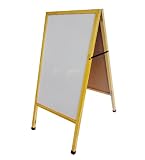 FixtureDisplays® 20 X 40' A-Frame White Board Sidewalk Sign Menu Board Dry Erase Board Pavement Promotion Sign 10235-SPECIAL