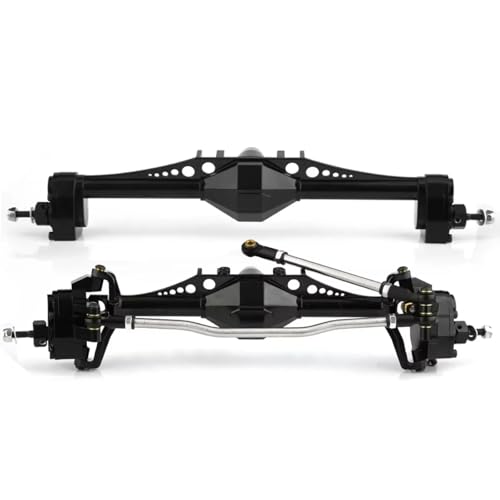 RC�t�����g���A�A�N�X���Z�b�g For Axial For Capra UTB10 1.9 For UTB For Currie F9 1/10 ���� CNC �t�����g�ƃ��A�|�[�^���A�N�X�� RC �N���[���[�Ԃ̃A�b�v�O���[�h���i(Black)