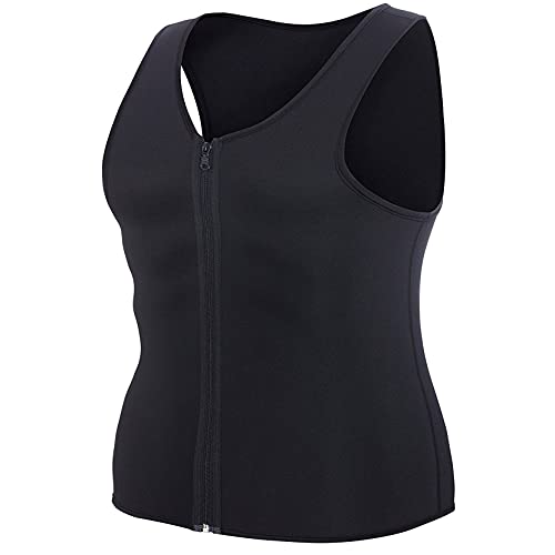 Camisa de sauna para adelgazar la cintura con control de barriga de hombre