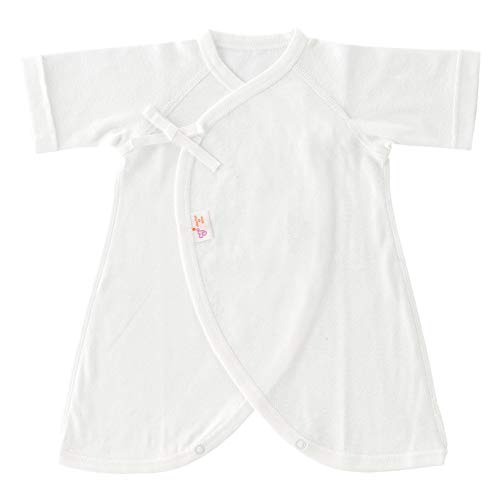 赤ちゃんの城 低出生体重児 コンビ肌着 45cm 麻の葉 オフホワイト 春 夏 秋 冬 日本製