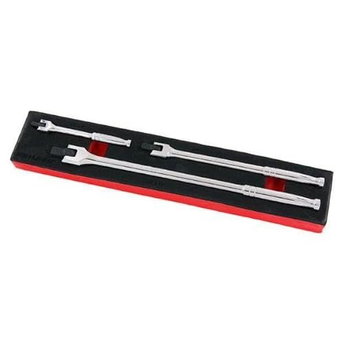 Neilsen 3pc Flexi Head Knuckle Power Breaker Bar Wrench 1/4"" 3/8"" 1/2"" Drive