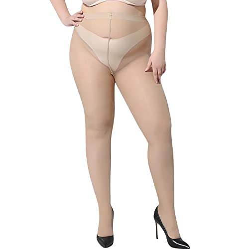 Genérico - Calcetines fluorescentes para mujer, top de control medias, con piernas de apoyo, ligeras, medias transparentes, extra medias medias más medias, c, Talla única
