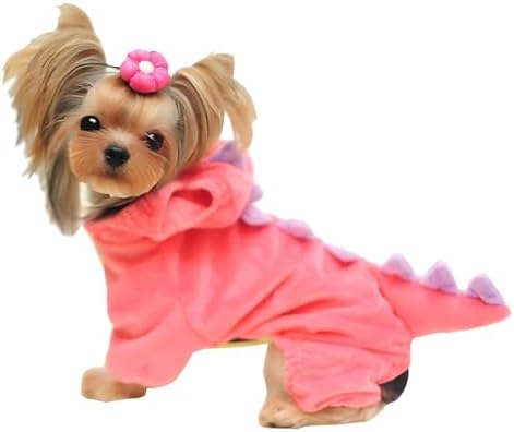 Hotumn Dinosaur Dog Halloween Costume Pet Dino Hoodie for Small D...