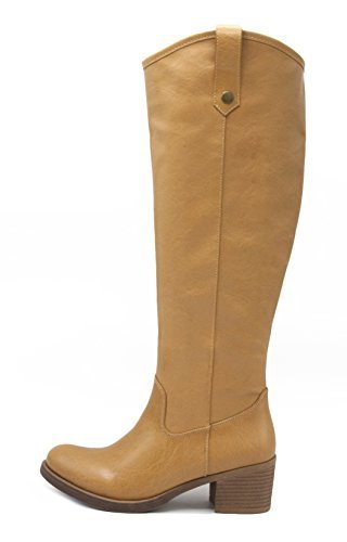 Rampage Women's Italie Riding Boot, Womens Tall Shaft Boot, Boots for Women, Knee High Boots 8 Natural - Thumbnail 2