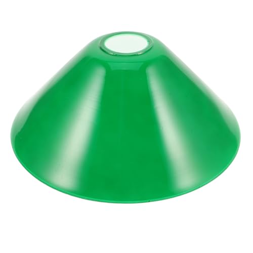 WESIEVYA Paralume Vintage in Vetro Conico Verde E27 Sostituzione Paralume per Lampada da Lettura da Tavolo Resistente al Calore per Illuminazione da Studio e Spazi Interni Biblioteca