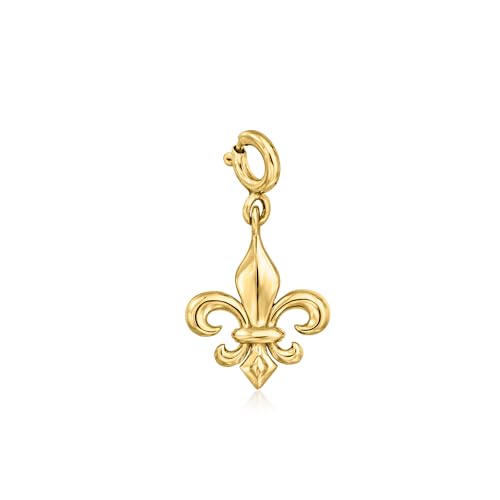Ross-Simons 18kt Gold Over Sterling Fleur-De-Lis Charm