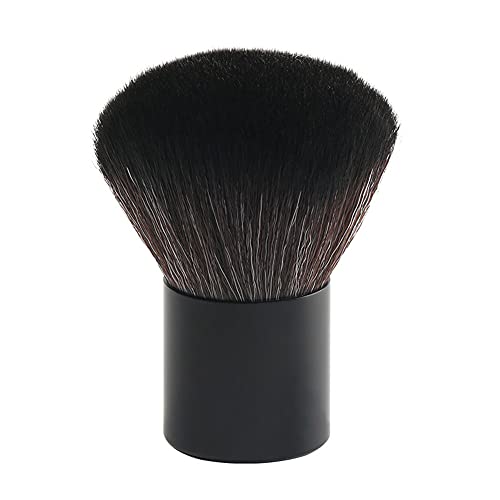 Yosaguna Nail Art Dust Brush Soft Nail Art Dust Powder Remover Cleaner Kabuki Brushes Powder Cleaner Makeup Tool for Acrylic UV Gel Powder Black