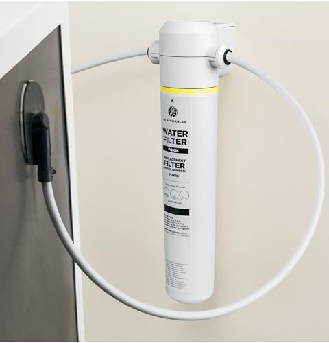 Image of GE Icemaker & Refrigerator System, Exterior Connection, Ice for Beverages, Reduce Chlorine Taste & Odor for Better Water, Replace Filter (FQK1K) Every 6 Months, GXRLQK (Pack of 4)