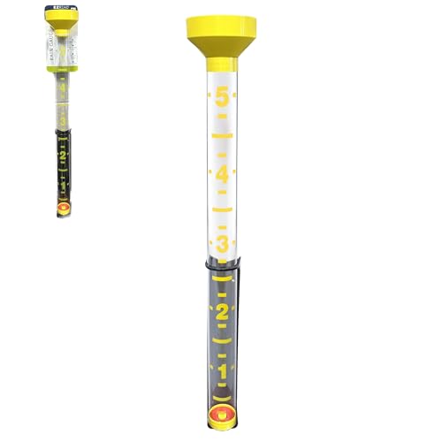Headwind EZRead 26 Giant Professional Outdoor rain Gauge USA Made Heavy Duty All Weather Freeze Proof mountable with Float Yellow (820-0018)