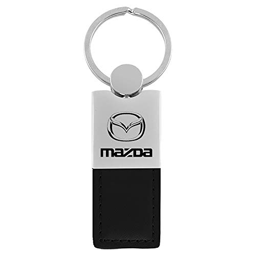 Mustang Duo Black Leather Key Chain by Au-Tomotive Gold, Inc.