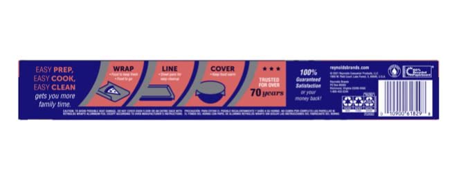 Reynolds Reynolds Wrap - Papel de aluminio estándar, rollo de 50 pies cuadrados