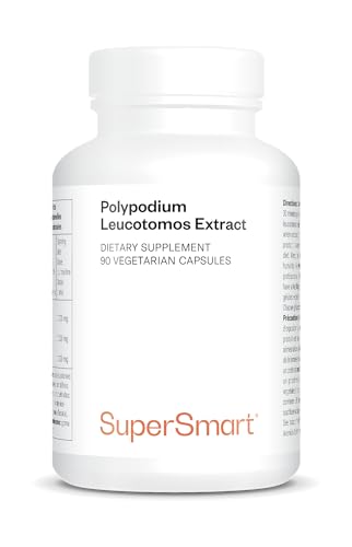 SuperSmart – Polypodium Leucotomos Extract – Pflanzlicher Extrakt – Nicht GVO & Glutenfrei – 90 vegetarische Kapseln