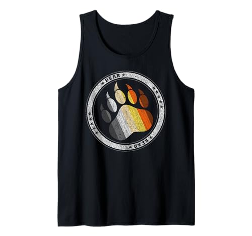 Herren Bärentatze, Bear Community, Bär Gemeinschaft Gay Pride Bear Tank Top