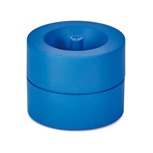 MAUL portaclips MAULpro Eco Ø7.3x6cm | Organizador escritorio fabricado con más del 85% de plástico reciclado | Accesorio de escritorio con imán para clips oficina | Incluye 15 clips | Azul | Ya disponible en tu tienda friki favorita! En mundofriki.es!