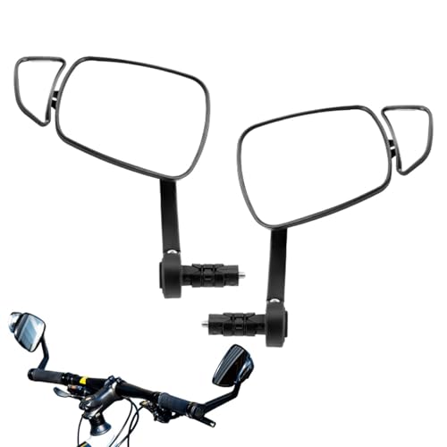 Espejo retrovisor de bici para ciudad y carretera con visión panorámica regulable