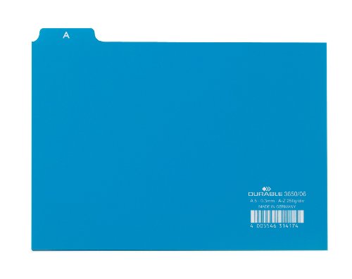Durable-365002-25-Piece-Index-Card-Set-with-Printed-A-Z-Tab