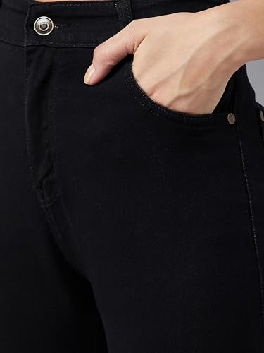 Image of Dolce Crudo Women's Skinny Fit High Rise Regular Length Stretchable High Waist Denim Jeans